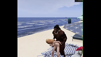 Black football player beach fuck