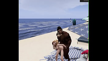 Black football player beach fuck