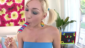 Lilly labeau 19 yo big cock pov blowjob and cum facial