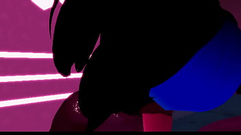 Vrchat goth fucks herself