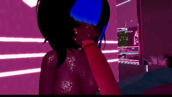 Vrchat goth fucks herself