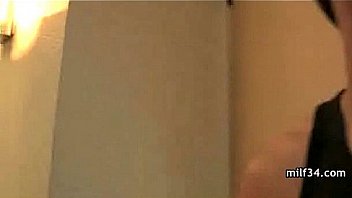 Horny big tit blonde milf nails a stud