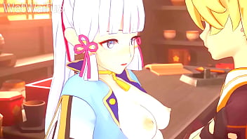 Ayaka and aether private sex scene genshin impact hentai