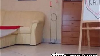 Cute Looking Blonde Teen Masturbating On Floor thumbnail