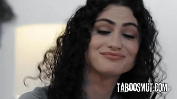 Inked teen seduces and fuck with her stepdad's business partner