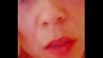 Tauntilizing sexy lips licking