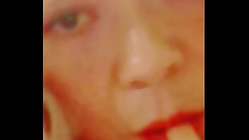 Tauntilizing sexy lips licking