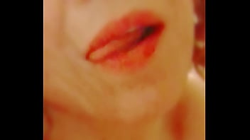 Tauntilizing sexy lips licking