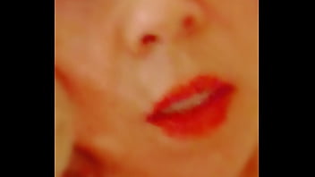 Tauntilizing sexy lips licking