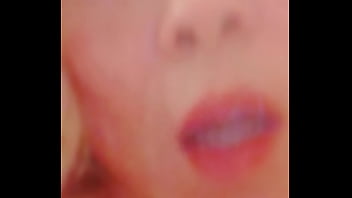 Tauntilizing sexy lips licking