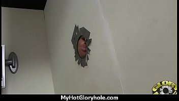 Huge tit babe deepthroats gloryhole dick 12