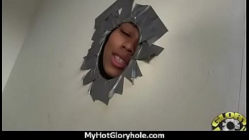 Huge tit babe deepthroats gloryhole dick 12