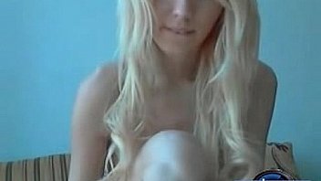 Skinny blonde teases us with her tight holes free xxx cam