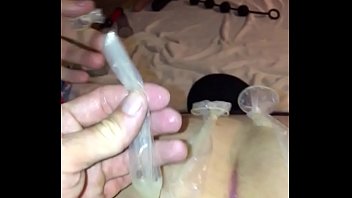Three Used Anon Condom Put In A Cunt Boi thumbnail