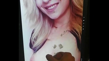 Slutty Friend Love Feeling My Hot Cum On Her Face And Tits thumbnail