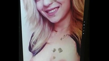 Slutty friend love feeling my hot cum on her face and tits Slutty friend love feeling my hot cum on her face and tits