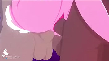 Una coneja furry tetona en inglés