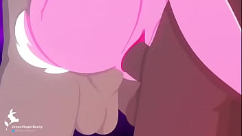 Una coneja furry tetona en inglés