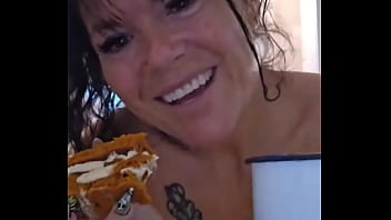Nothing like a delicious slice of pumpkin roll & a hot cup of coffee ️ on a ##tatatuesday actually a nice long