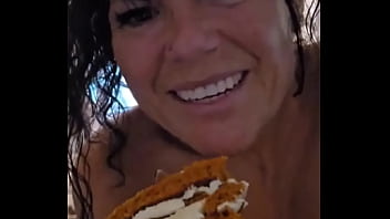 Nothing like a delicious slice of pumpkin roll & a hot cup of coffee ️ on a ##tatatuesday actually a nice long