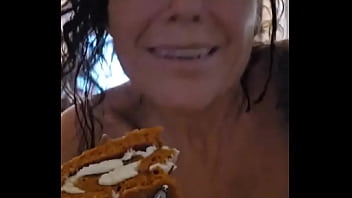 Nothing like a delicious slice of pumpkin roll & a hot cup of coffee ️ on a ##tatatuesday actually a nice long