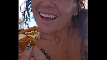 Nothing like a delicious slice of pumpkin roll & a hot cup of coffee ️ on a ##tatatuesday actually a nice long