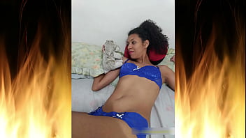 Beautiful brunette in blue lingerie trailer 02