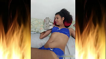 Beautiful brunette in blue lingerie trailer 02