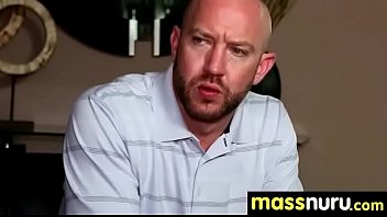 Nuru massage ends with a hot shower fuck 19