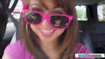 Gf riley becomes horny during a car trip