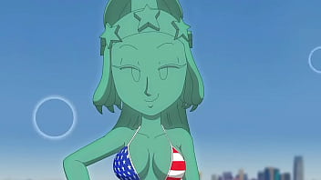 Hot steatue of liberty
