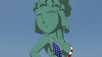 Hot steatue of liberty