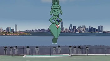 Hot steatue of liberty
