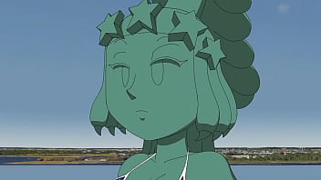 Hot steatue of liberty