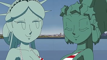Hot steatue of liberty