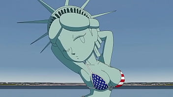 Hot steatue of liberty