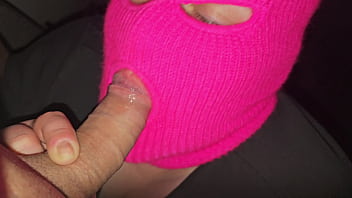 Close up of pulsating cum in a young woman's mouth horny lady