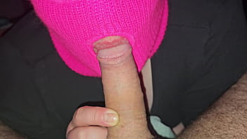 Close up of pulsating cum in a young woman's mouth horny lady