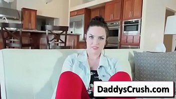 Sexy sluty teen do lovely feetjob on camera