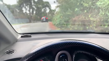 Fellow traveler sucks and jerks off stranger's cock until he ejaculates profusely