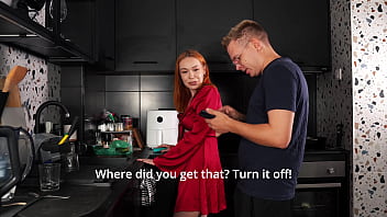 Stepmom gives me a blowjob instead of food