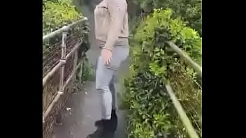 Lovely day for a walk #publicpee #wetting