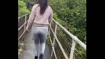 Lovely day for a walk #publicpee #wetting