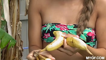 Pussy goes bananas