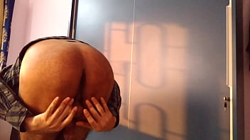 Playing with balls while jerking off