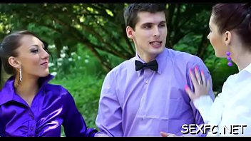 Gorgeous honeys in love with dick