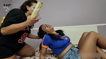 Sweaty feet on the face