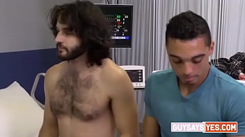 Guysaysyescom With His Patient’s Comfort Always A Priority Aaron Is More Than Happy To Have Amone Help Out With The Examination thumbnail