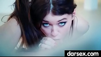 Gorgous babe in stockings tasiting a dick 17