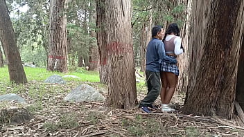 Old peasant fucks young college girl in the field